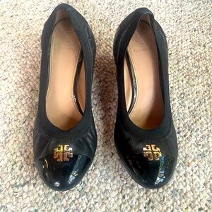 Size 8 Tory Burch wedges.